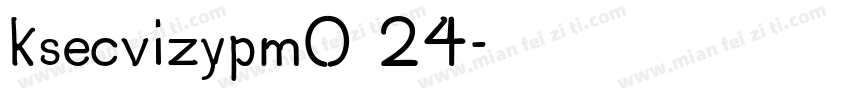 ksecvizypm0 24字体转换